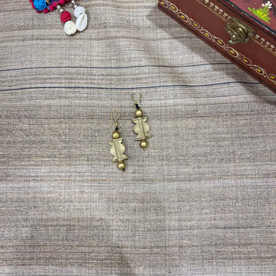 Ball Design Handcrafted Dokra Tribal Earring