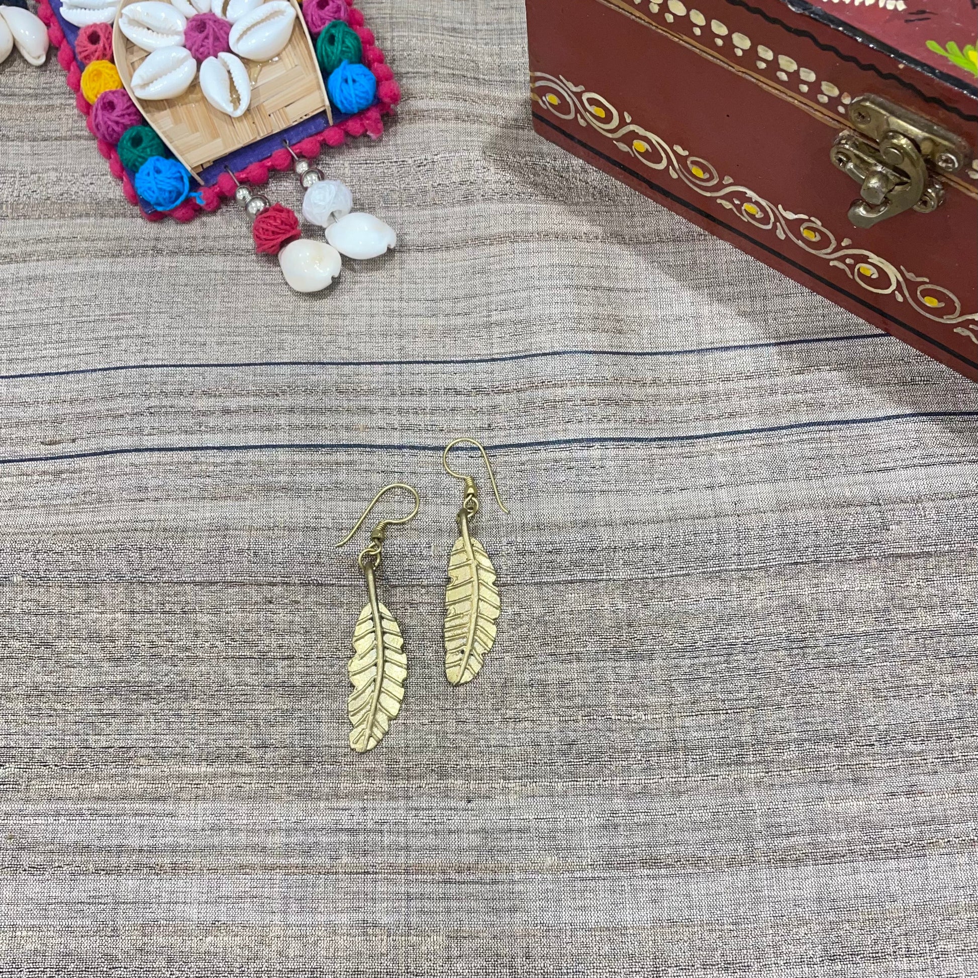 Leaf Shape Handcrafted Dokra Tribal Earring