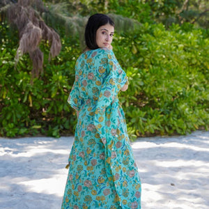Verdant Petal kaftan