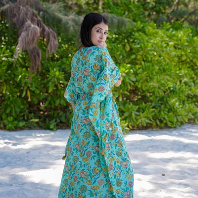 Verdant Petal kaftan