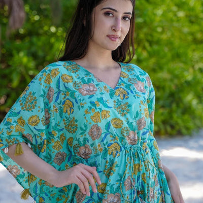 Verdant Petal kaftan