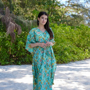 Verdant Petal kaftan