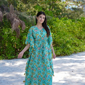 Verdant Petal kaftan