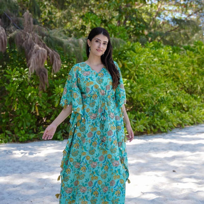 Verdant Petal kaftan