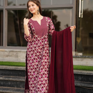 farisa muslin suit set