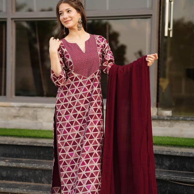 farisa muslin suit set