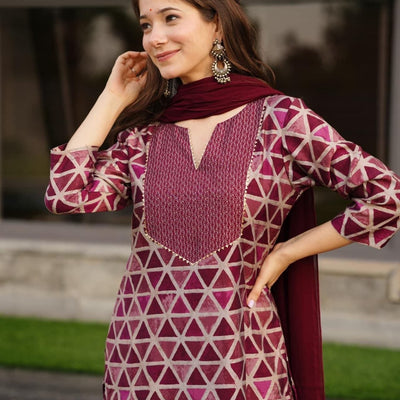 farisa muslin suit set