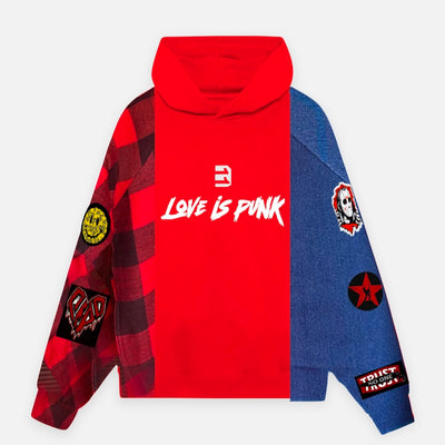 3 Eleven Love Is Punk Hoodie