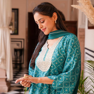 SHANAYA MUSLIN SUIT SET