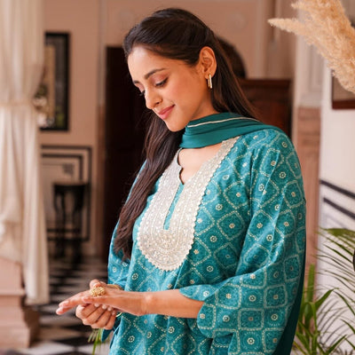 SHANAYA MUSLIN SUIT SET