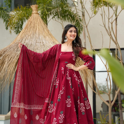 Maho chic cotton suit set