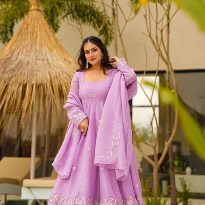 Wisteria new purple silk set