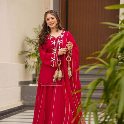 Heavenly aura kurta palazzo set