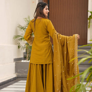 New Rustic elegance short kurta set