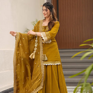 New Rustic elegance short kurta set