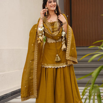 New Rustic elegance short kurta set