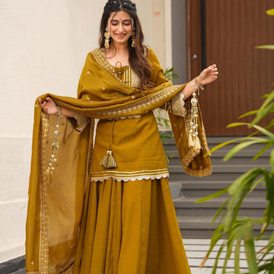 New Rustic elegance short kurta set