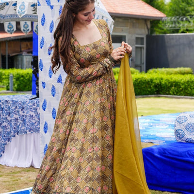 Devika embroidered heavy maxi set