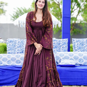 Kashvi muslin shrug set