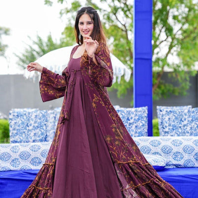 Kashvi muslin shrug set