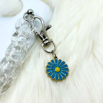 True Blue Bloom Phone Charm