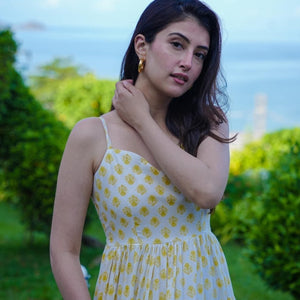 rosa white cotton dres
