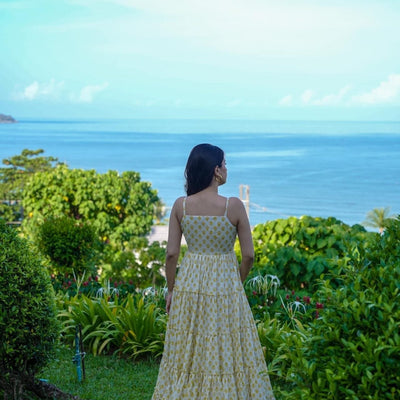 rosa white cotton dres