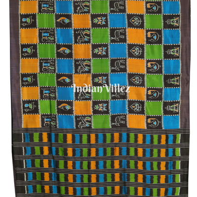 Multi Color Odisha Ikat Nabakothi  Nabarangi Contemporary Silk Saree