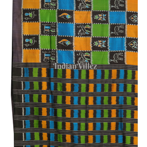 Multi Color Odisha Ikat Nabakothi  Nabarangi Contemporary Silk Saree