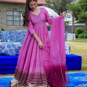 NATASHA SILK EMBROIDERED HEAVY SET