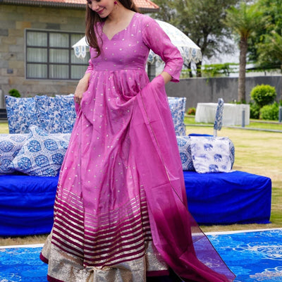 NATASHA SILK EMBROIDERED HEAVY SET