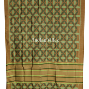 Pista Green Odisha Ikat Contemporary Silk Saree