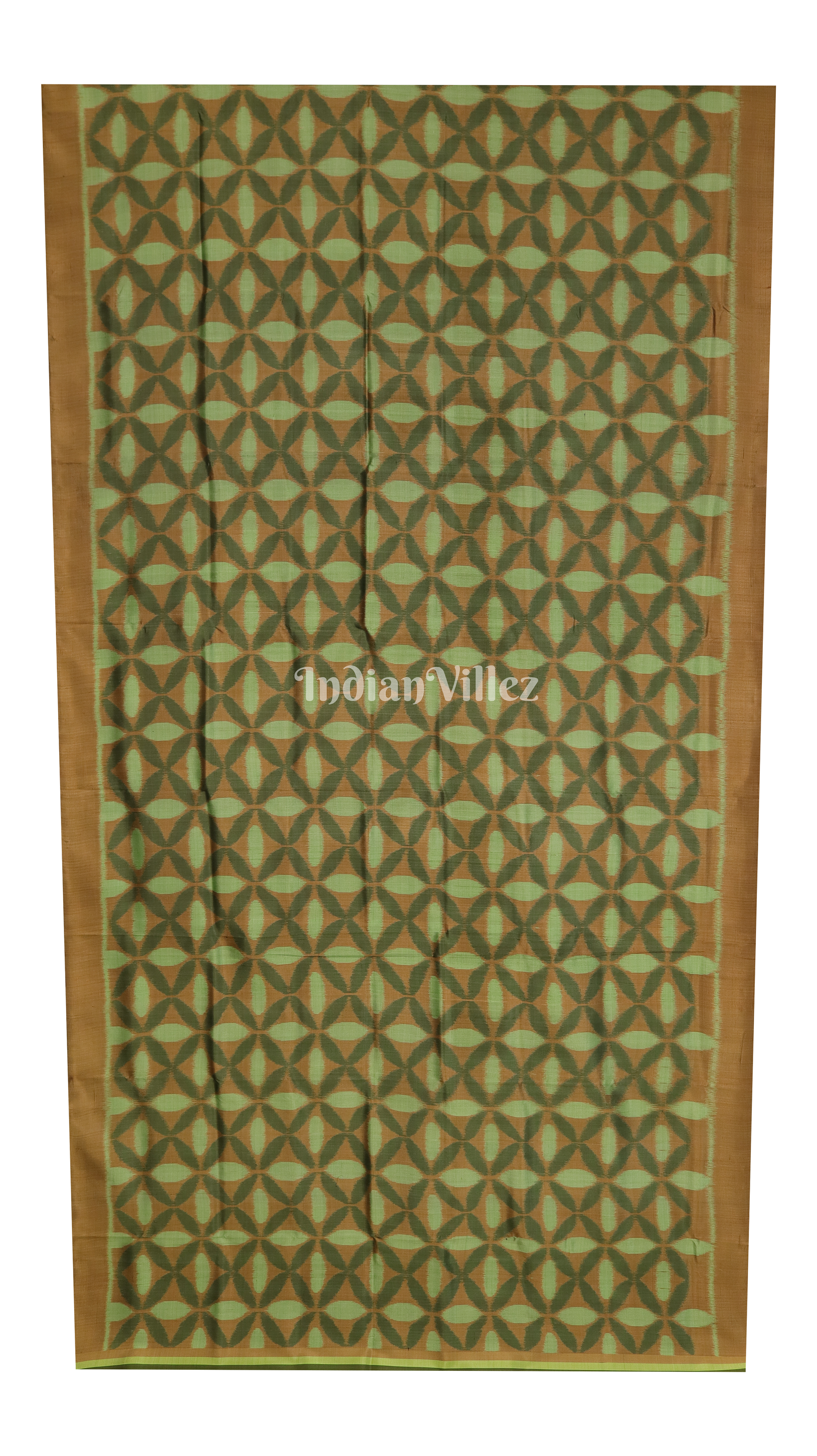 Pista Green Odisha Ikat Contemporary Silk Saree