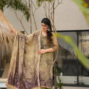Rutvi silk suit set