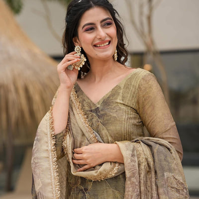 Rutvi silk suit set