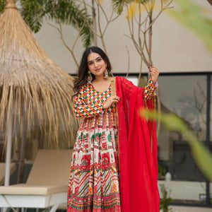 Santoshi silk suit set