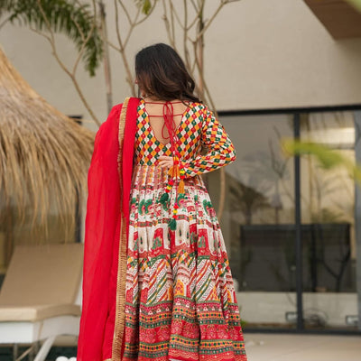 Santoshi silk suit set