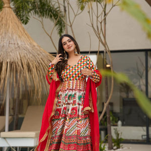 Santoshi silk suit set