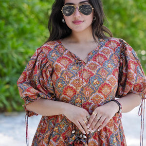 Floral Serenity Dream Cotton Dress