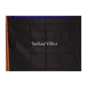 Black Doli Barat Kathiphera Odisha Ikat Khandua Silk Saree