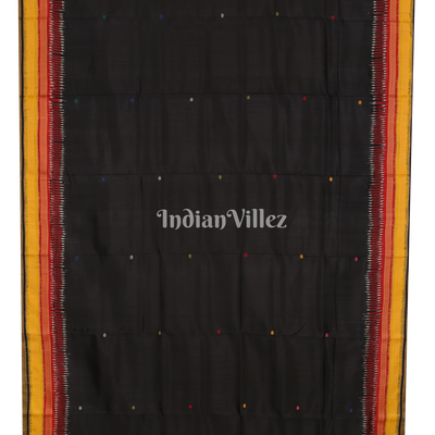 Black Doli Barat Kathiphera Odisha Ikat Khandua Silk Saree