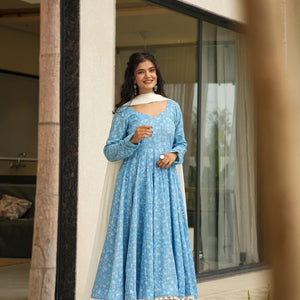 carolina blue cotton suit set