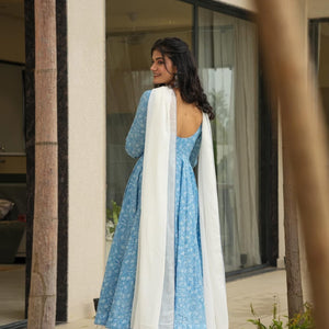 carolina blue cotton suit set