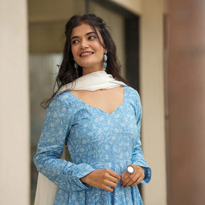 carolina blue cotton suit set