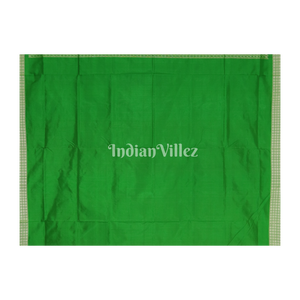 Red Green Laxmi Pada & Shankha Theme Sambalpuri Silk Saree