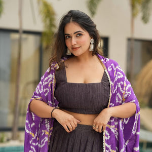 Paarvati purple cosmos set