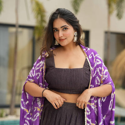 Paarvati purple cosmos set