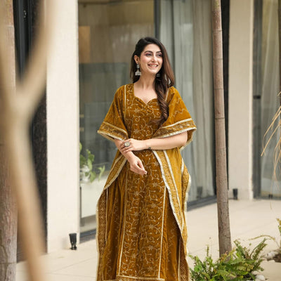 Meadow Essence velevet kaftan