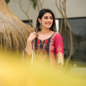 Saadhvi muslin suit set