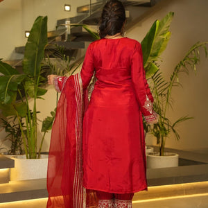 Vasana silk worked kurta set